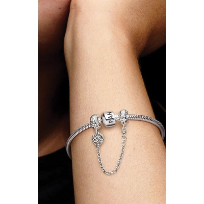 Pandora Heart Family Tree Safety Chain Charm 799293C00