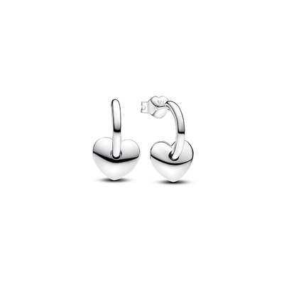 Pandora Heart Open Hoop Earrings 293460C00