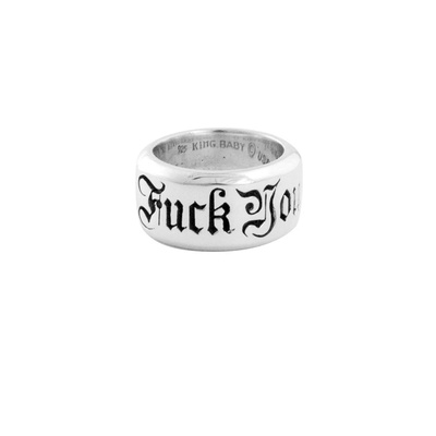 King Baby Sterling Silver Fuck You Ring - SIZE 11 - K20-5114-11