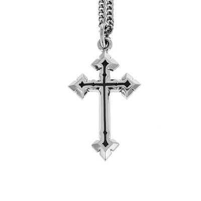 アクセサリー KING BABY silver925 cross necklace chain King Baby Traditional Cross Crowned Heart Pendant