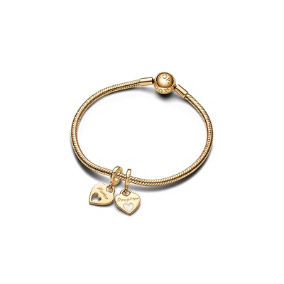 Pandora Double Heart Split Dangle Charm 769187C01