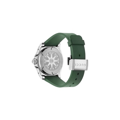 Gucci Dive 40mm Automatic Green Rubber Strap Watch YA136360