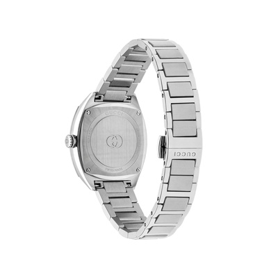 Gucci Stainless Steel Interlocking 29mm Diamond Quartz Watch YA142510