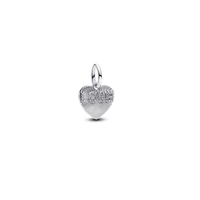 Pandora Engravable Love Heart Dangle Charm 793604C01 - Main Image