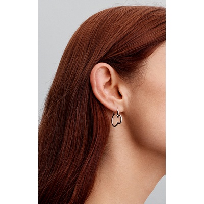 Pandora Disney Mickey Mouse Silhouette Hoop Earrings 293528C00