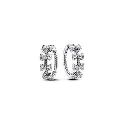 ❀︎hira❀︎ Swarovski Hyperbola hoop earrings Mixed cuts, Mini, White