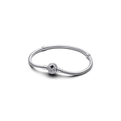 Pandora North Star Clasp Snake Chain Bracelet 593584C01-16