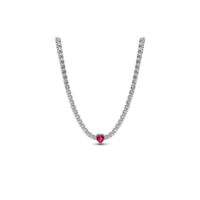 Pandora Halo Heart Choker 393549C01-40