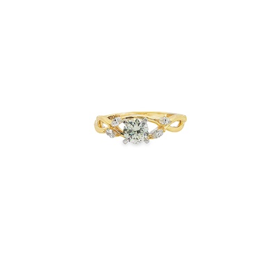 Love Story 14k Yellow Gold Diamond Engagement Ring L8941-E