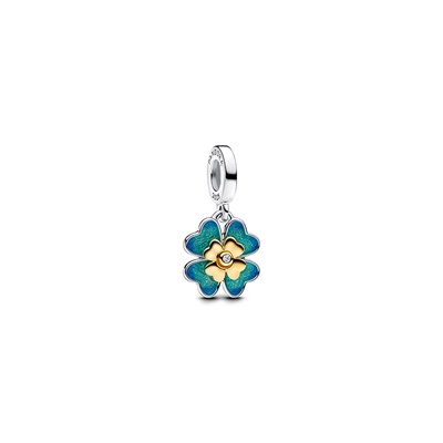 Pandora Spinnable Four Leaf Clover Lab-Grown Diamond Dangle Charm