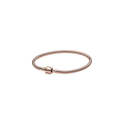 Pandora Moments Barrel Clasp Snake Chain Bracelet 588781C00-18