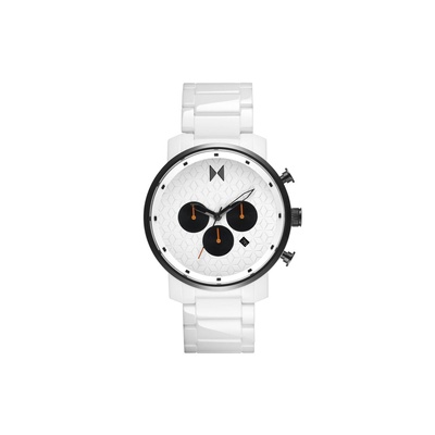 MVMT Men's Ceramic Chronograph Panda White Watch 28000427