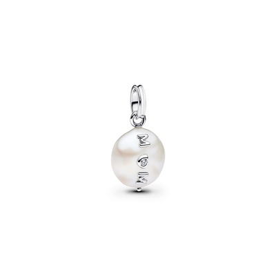 Pandora Treated Freshwater Cultured Baroque Pearl Mom Dangle Charm
