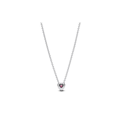 Pandora Pink Elevated Heart Necklace 398425C02-45