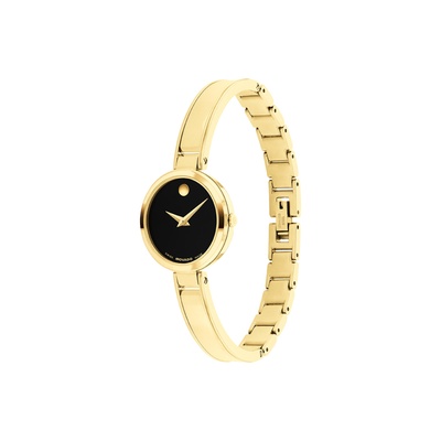 Movado Ladies' Moda 24mm Gold Tone Bangle Watch 0608013