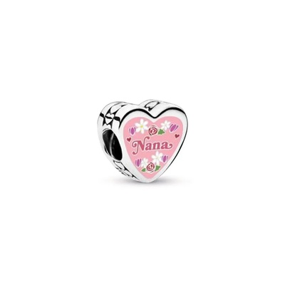 Pandora Nana Engravable Heart Charm 792015-NANA