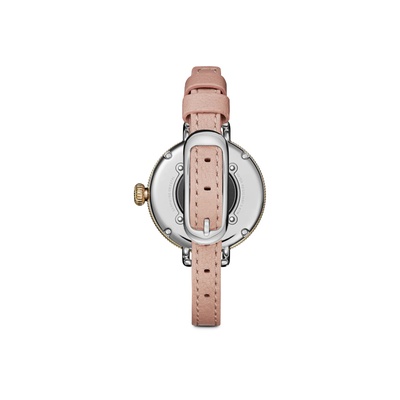 Shino Shinola Birdy 34mm Two Tone Pink Dial Watch S0120299737