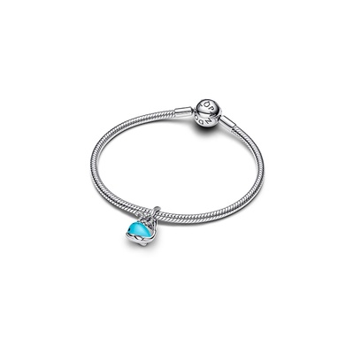 Pandora Turquoise-coloured Whale Dangle Charm 793822C01