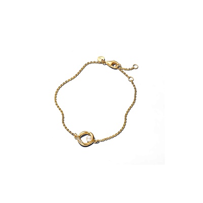 Pandora Organically Shaped Pavé Circle & Treated Freshwater