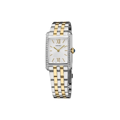 Seiko Ladies' Crystals Two Tone Quartz Watch SWR093