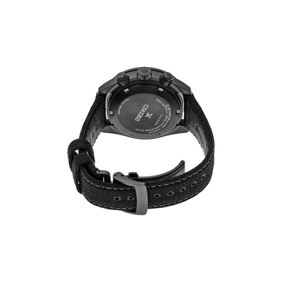 Seiko Men's Black Series Speedtimer Solar Chronograph Watch SSC923