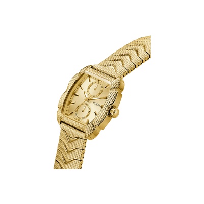 Guess Men's Nile Gold Tone Tonneau Watch GW0885G1