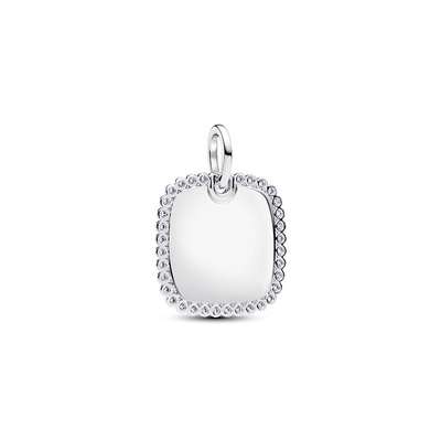 新品未使用 カーペンター Pandora 155+30 シンキング Pandora Engravable Square Tag Pendant 394009C01