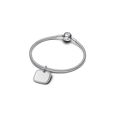 Pandora Engravable Square Tag Pendant 394009C01