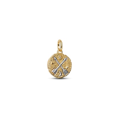 Pandora Crossing Arrows Medallion Charm 764081C01