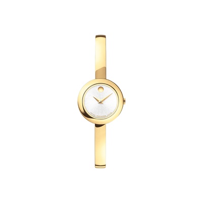 Movado Ladies' Museum Goldtone 22mm Bangle Watch 0608063