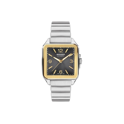Movado Men's Heritage 1917 Two Tone 45mm Automatic Gray Dial Watch