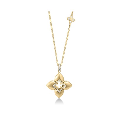 Roberto Coin 18k Yellow Gold Diamond .17ctw Venetian Princess