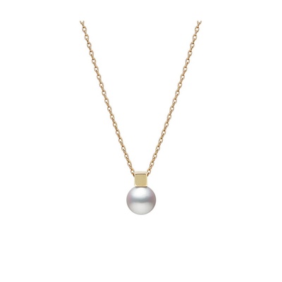 Mikimoto 18k Yellow Gold16-18'' 7mm Akoya Pearl Necklace MPQ10146AXXK