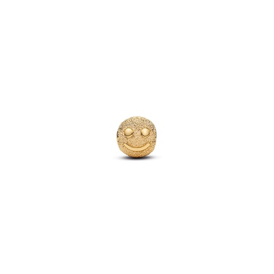 Pandora Textured Happy Face Mini Charm 764526C00