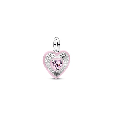 Pandora Radiating Pink Heart Medallion Charm 794409C01