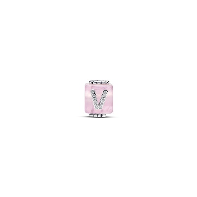 Pandora Pink Murano Glass Love Cube Charm 794433C01