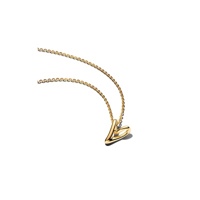 Pandora Organically Shaped Heart Small Pendant Necklace 364360C00-45