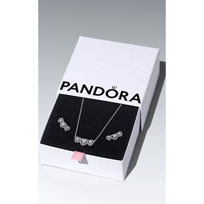 Pandora Halo Heart Trio Jewelry Gift Set B802693