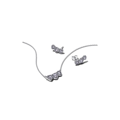 Pandora Halo Heart Trio Jewelry Gift Set B802693