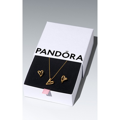 Pandora Golden Organic Heart Jewelry Gift set B802694