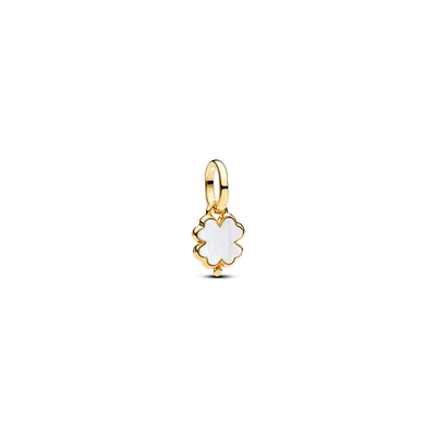 Pandora White Lucky Clover Dangle Charm 764564C01