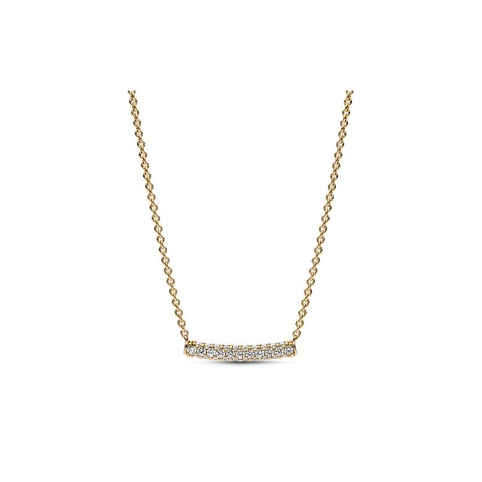 Pandora Timeless Pavé Single-row Bar Collier Necklace