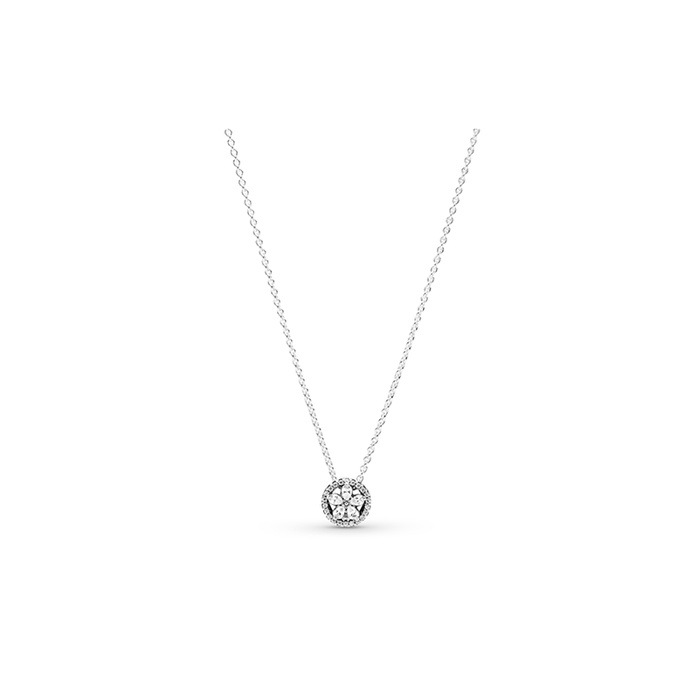 Pandora Sparkling Snowflake, Clear CZ Necklace 399230C01
