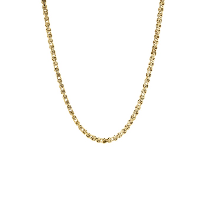 Italgem Stainless Steel Gold Tone 22 Inch 4.4mm King Link Chain