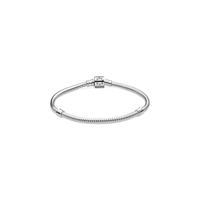 Pandora Moments Barrel Clasp Snake Chain Bracelet 598816C00-16
