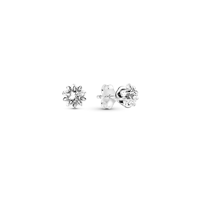 Silver Earrings Pandora Snowflakes Earrings Pandora Snow White