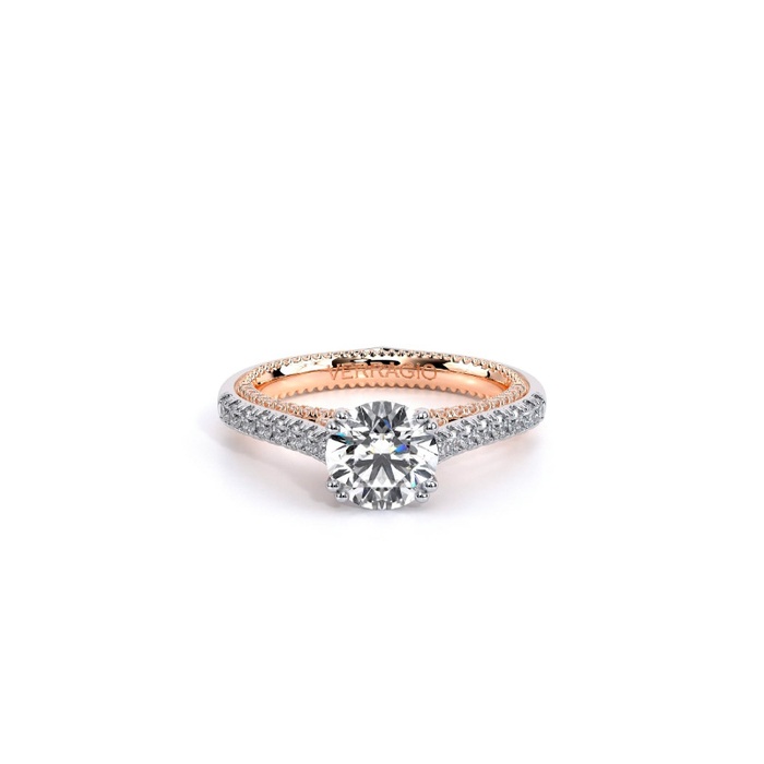 144101_0.jpg Verragio 18K White and Rose Gold Engagement Ring main image 0