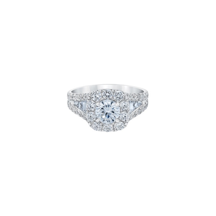 Albert`s 14k White Gold 1/2ctw Diamond Engagement Ring