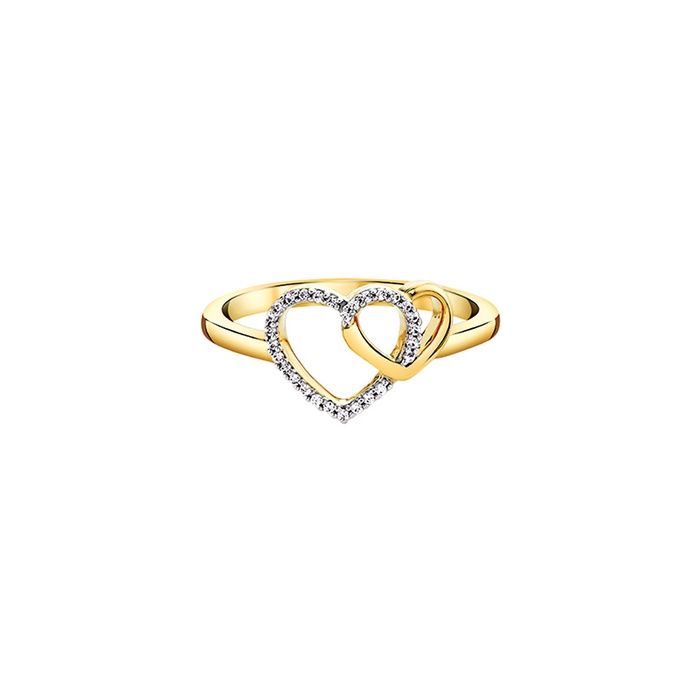 frank and easy k10×sv heart ring 9号 sv x K10 gold heart ring | frank and easy
