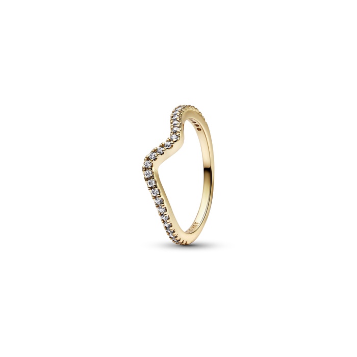Pandora Sparkling Wave Ring 162539C01-56